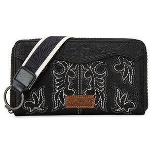 Wrangler Wristlet Wallets Floral Tooling Wallet Western ^_^